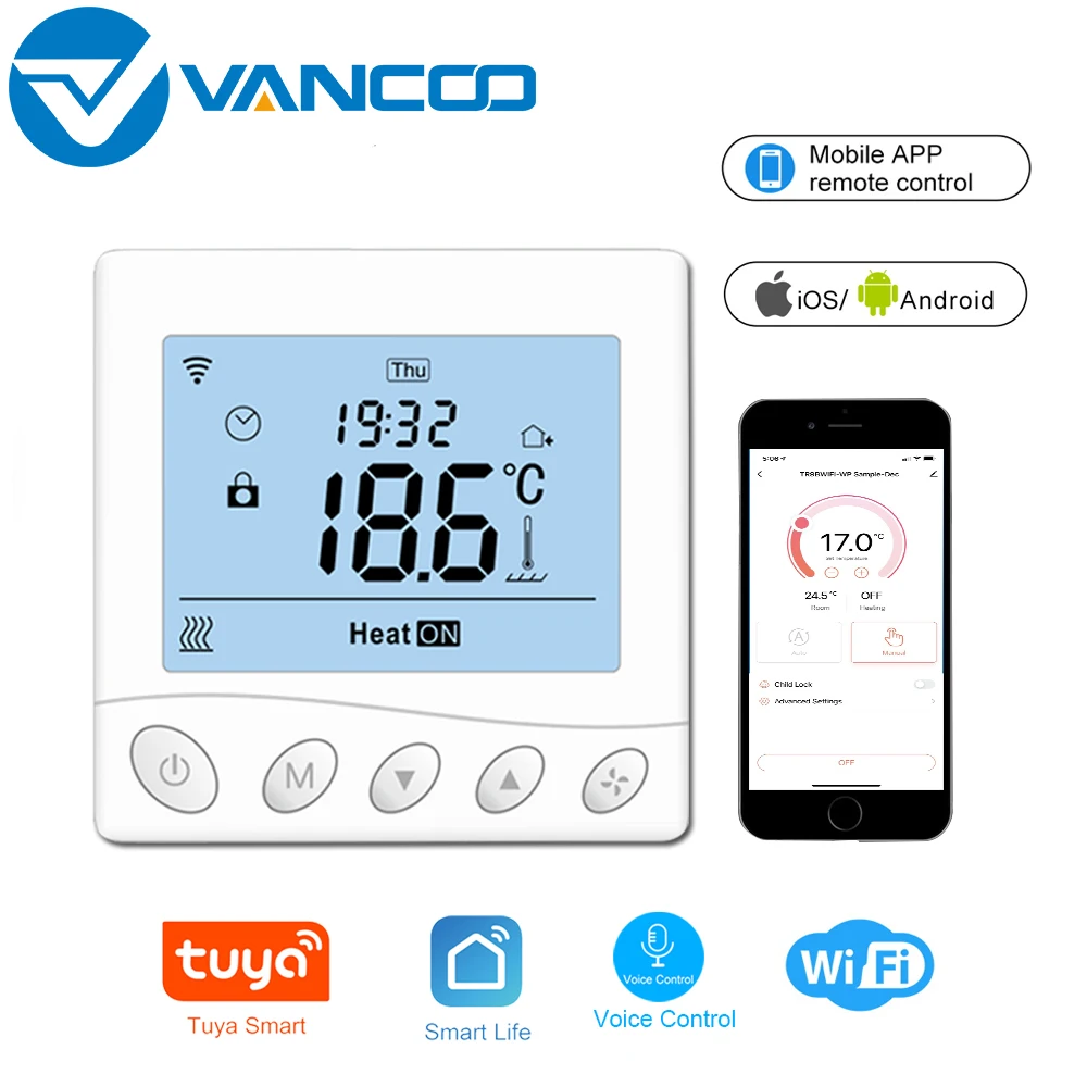 Tuya Wifi Smart Termostat 220V Digitalni Thermoregulator Električni/Vode/Plinski Kotel za Ogrevanje Temperaturni Regulator s Alaxe
