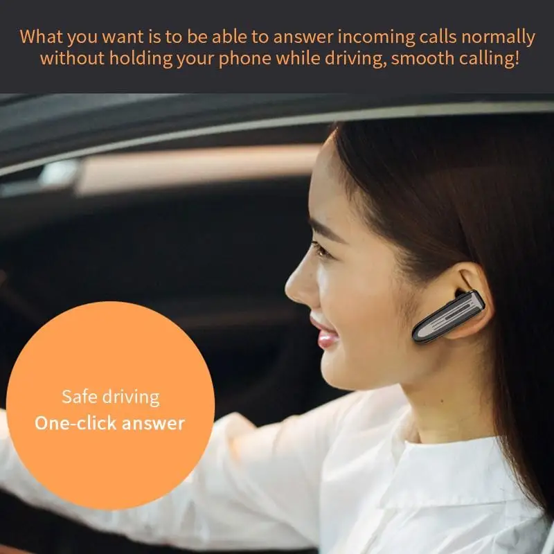 K3 Bluetooth 5.0 brezžične slušalke za v uho velike baterije dolgo pripravljenosti enem ušesu, hands-free klic slušalke fone de ouvido čepkov