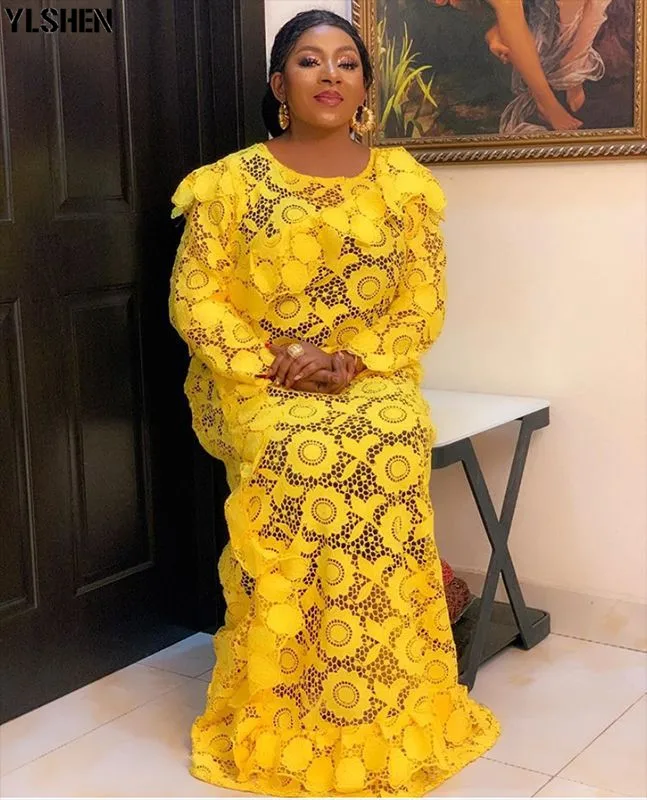 Dolgo Afriške Obleke Za Ženske Afriki, Afriška Oblačila Design Bazin Čipke Naguban Dashiki Maxi Obleko Afriki Plus Velikost Oblačila