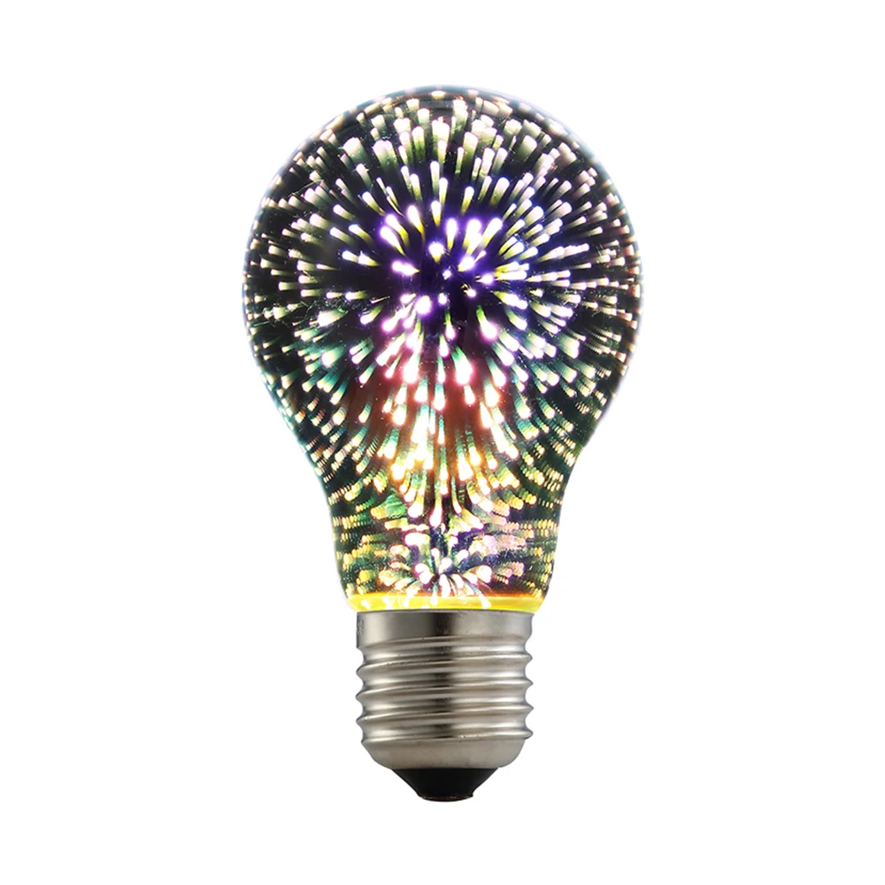 3D Ognjemet Učinek LED Žarnica E27 Edison Žarnica Žarnica Za Industrijske Letnik Dekoracijo Vzdušje Nočne Luči