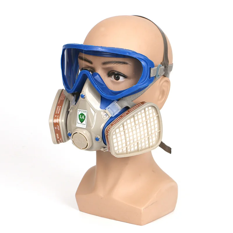 Varstvo Poln Obraz Respirator Plinsko Masko, varnost Varnost Očala Respirator Anti-Prah oglje Pobeg Dihanje PM028