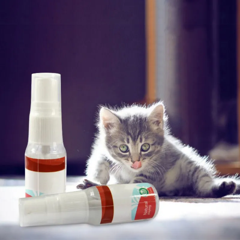 Naravni Catnip Mint Dolgčas Rešitev Spray Lajšanje stresa Mačka Za Učinkovito Vznemirja in Zabavo Mačke Tekočina Spray