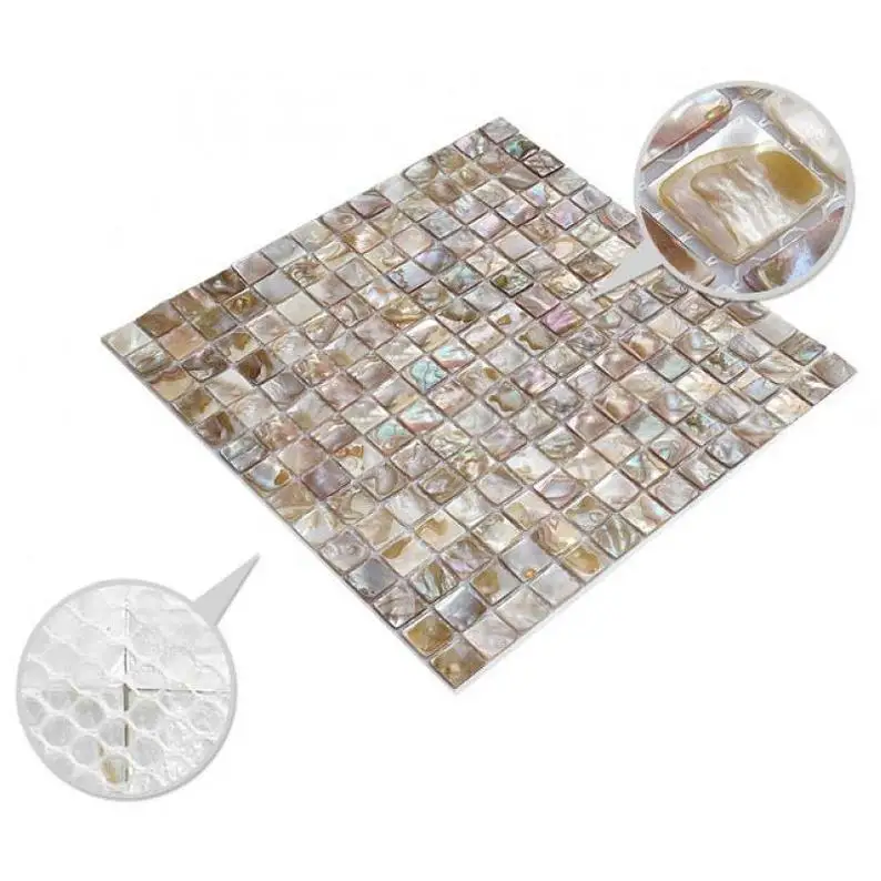 2 mm Debeline Sveže Vode Naravnih Lupini Mozaik Ploščice biserovine Kuhinja Tile Backsplash Kopalnica Tuš Strešnik MOP192