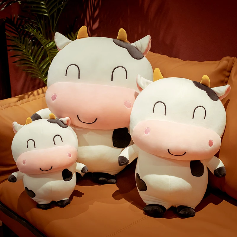 1pc 35 cm polnjene mleka Krave Igrače Mehki Pliš Goveda Lutka Simulacije Anime Lepo kravo Lutke Valentinovo Darilo za Ljubitelja