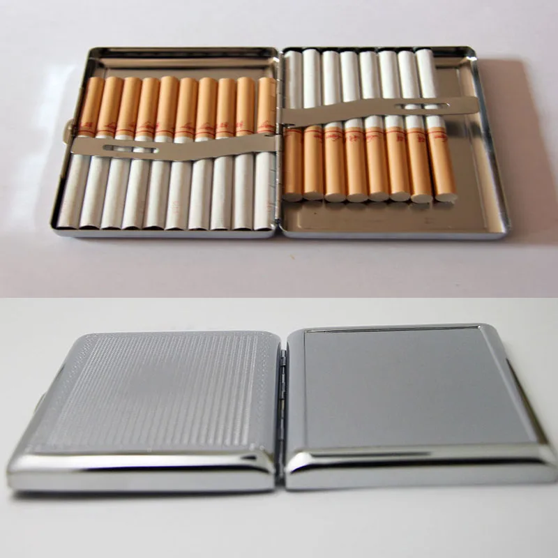 4Pcs Prazno 20 Cigaret Polje Primeru iz Nerjavečega Jekla Tobak Cev Skladiščenje Pocket Polje Imetnik Priročen Prenosni DIY - Brezplačna Dostava
