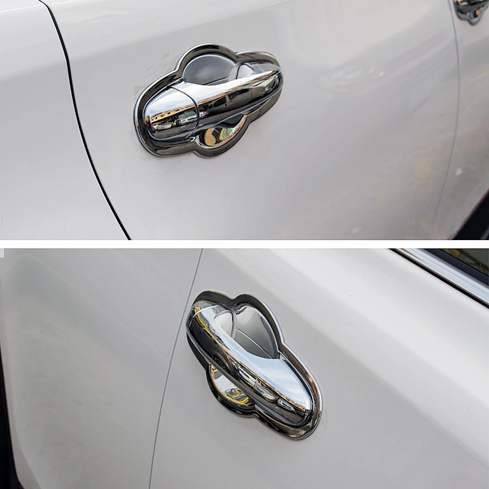 Za Toyota RAV4 RAV 4 XA40 2013-2017 Chrome Zunanje Strani Vrat Ročaj Kritje Oblikovanje Trim Okvir Ploščo 2016
