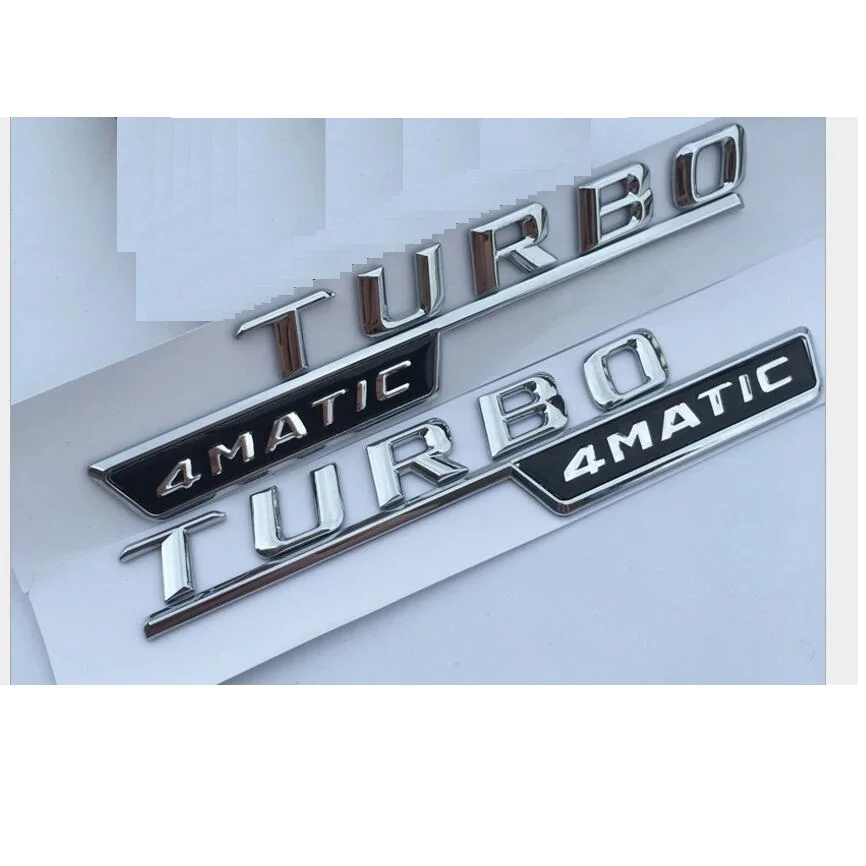 3D Črke Za Mercedes Benz A35 A45 CLA35 CLA45 GLA45 Fender 1 par TURBO AMG 4MATIC TURBO4MATIC Emblemi Značke Emblem