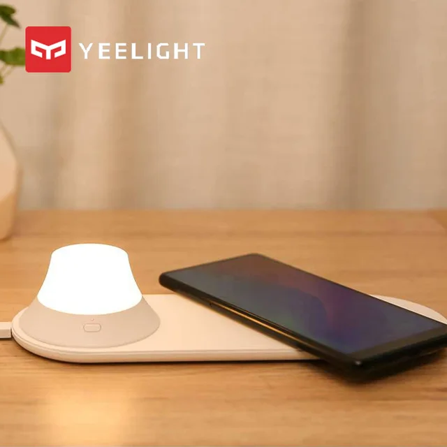 Yeelight Brezžični Polnilnik z LED Nočna Lučka Magnetna Privlačnost Hitro Polnjenje Za iphone, Samsung telefonov Huawei