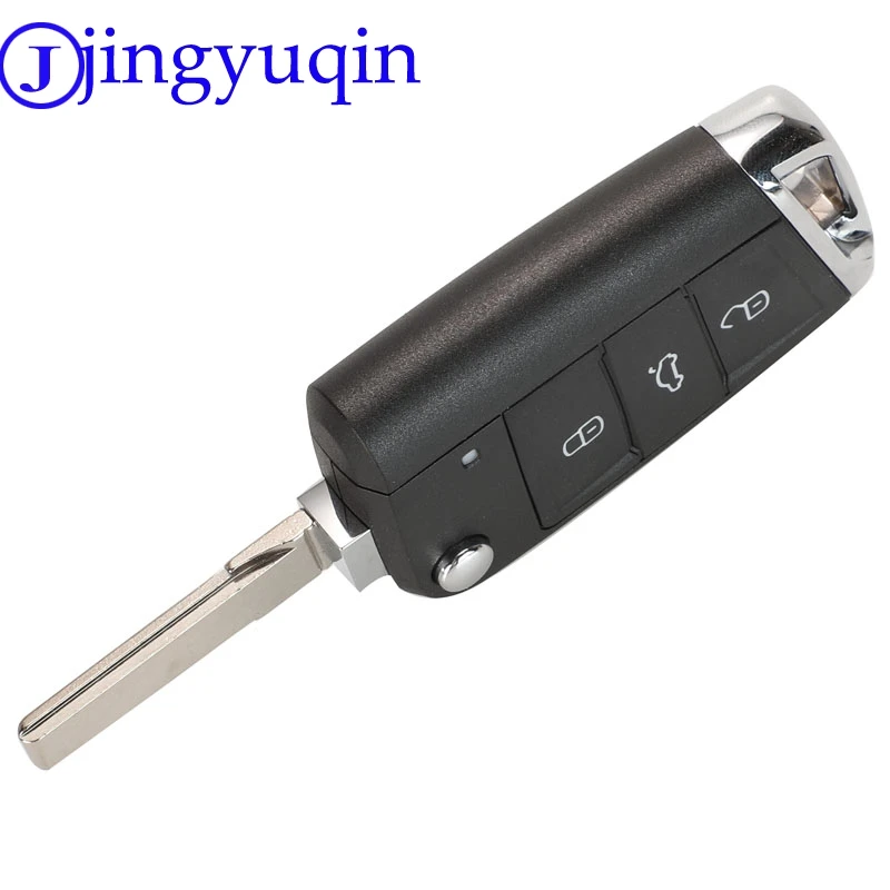 Jingyuqin 3B VPRAŠATI 433MHZ ID48 Avto Ključ za VW / VOLKSWAGEN Golf 7 MK7 Touran Polo Tiguan brez brez ključa-go