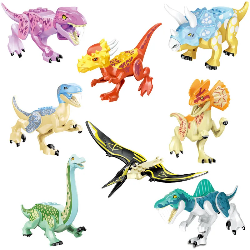 Jurassic Park Dinozavrov Padel Kraljestvu Indoraptors Tyrannosaurus Gradniki Gradnja Igrače Opeke Modra Owen T Rex Dinos