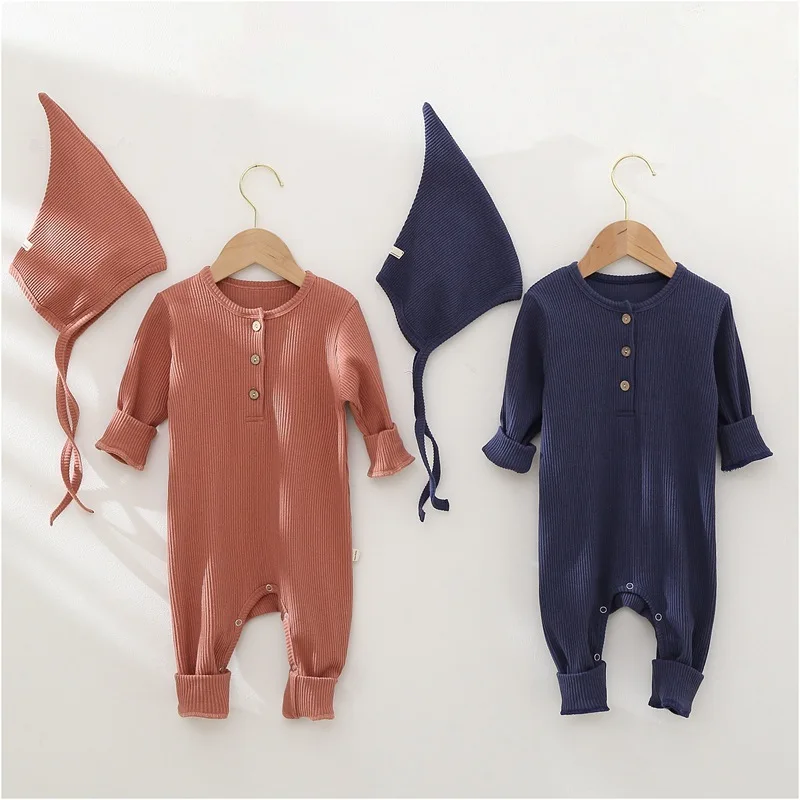 Baby Pure color Romper malčke baby pižamo otrok doma toplo kos trenirka otroška oblačila dekle