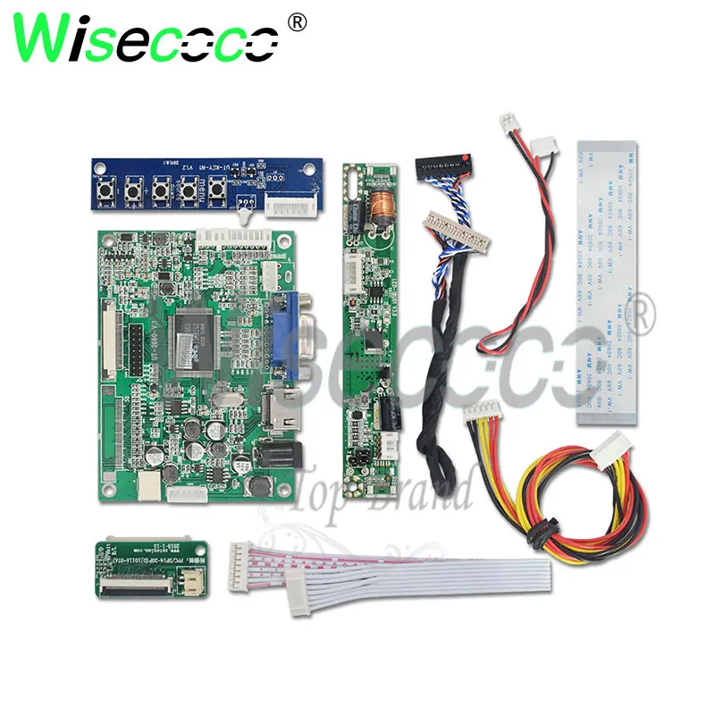 Wisecoco za spremljanje avtomobilske zaslon prenosnik 10.1 palčni, 1280*720, IPS 750 svetlost lcd z VGA HDMI voznik odbor DJ101IA-07A