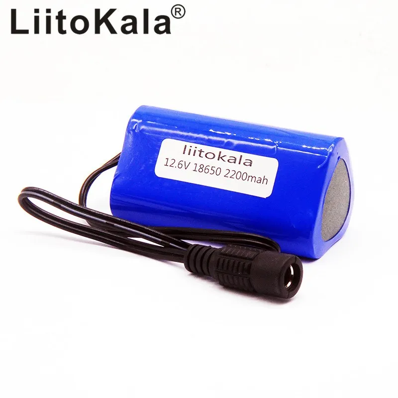 LiitoKala visoko kakovostnih prenosnih 12V 2200mAh litijeva baterija 18650 polnilna baterija za CCTV kamere sredi GPS 2200mah