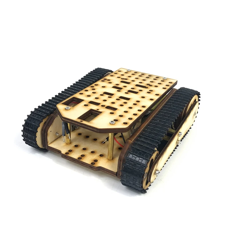 Lesene Sledi Tank Ohišje Rc Tank Smart Robot Tank Avtomobila, Podvozje Komplet Skladbo Gosenicah Rc Tank Smart Robot Tank Avtomobila, Podvozje Komplet
