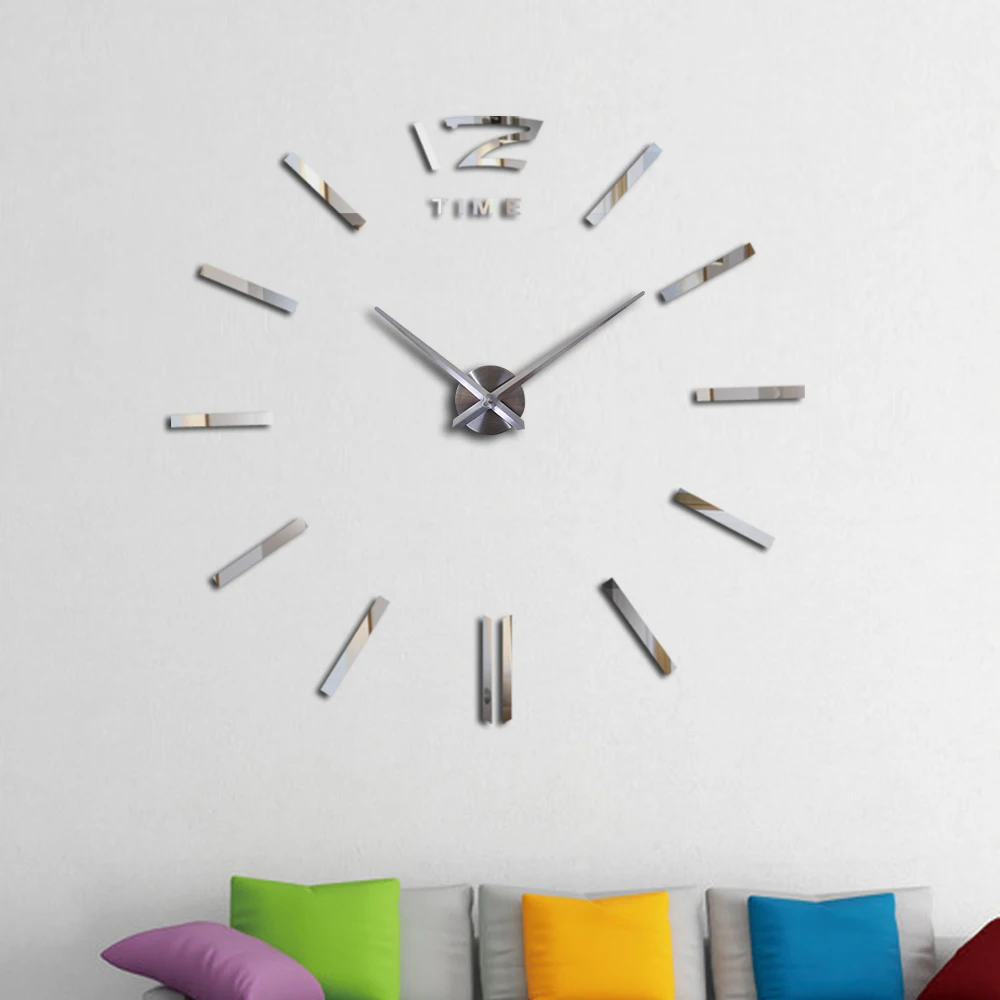 3D ura uro dnevno Sobo Quartz vroče prodaje Akril Ogledalo učinek doma dekoracijo Evropi Stenske Nalepke