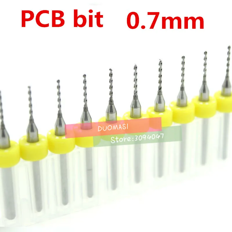 Brezplačna dostava 10pcs 0.7 mm PCB mini drill Bit volfram jekla karbida za tiskanje vezje cnc sveder Stroj