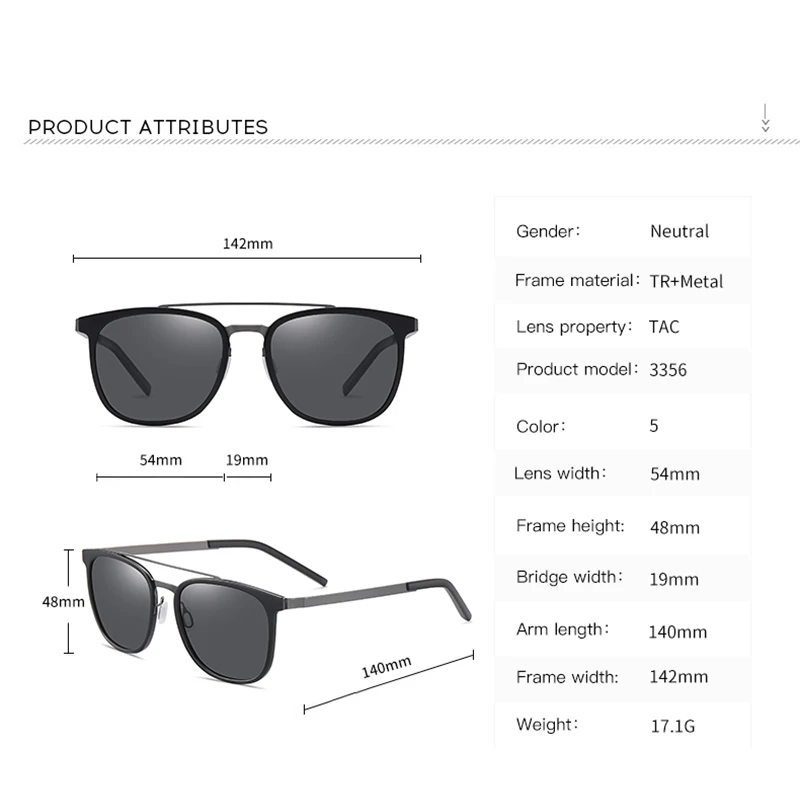 2020 nov kvadratni okvir polarizirana sončna očala, kovinski modna sončna očala, street style korejskega moške velik okvir sončna očala AE0936