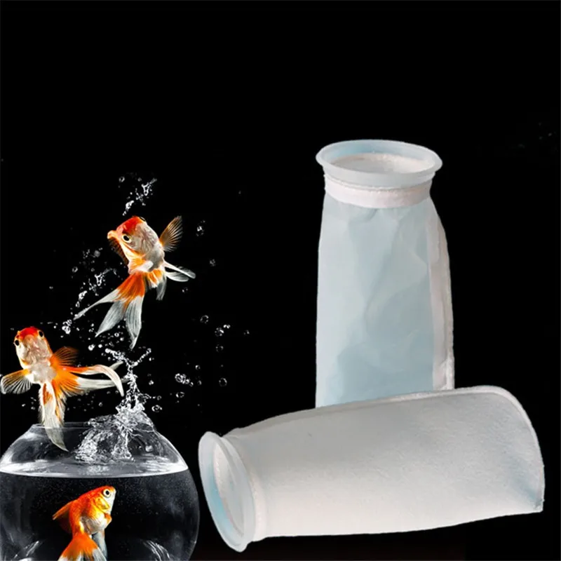 2pcs Vodnih Strokovnjaki Filter Nogavice 150/200 Micron Akvarij Čutil Filter Vrečke Fish Tank Očesa Bombažno Vrečko