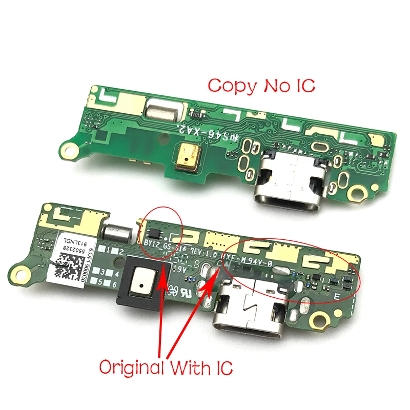 Novo Polnjenje prek kabla USB Vrata Odbor Za Sony Xperia XA2 Dock Priključek Flex Kabel Z Mikrofonom rezervnih Delov