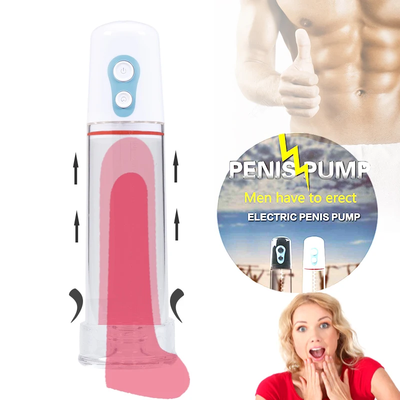 Samodejno Širitev Penis, Vibrator za Moške Električno Črpalko Penis,Moški Erekcijo Penisa Usposabljanje,Penis Extender Spolnih Igrač za Moške