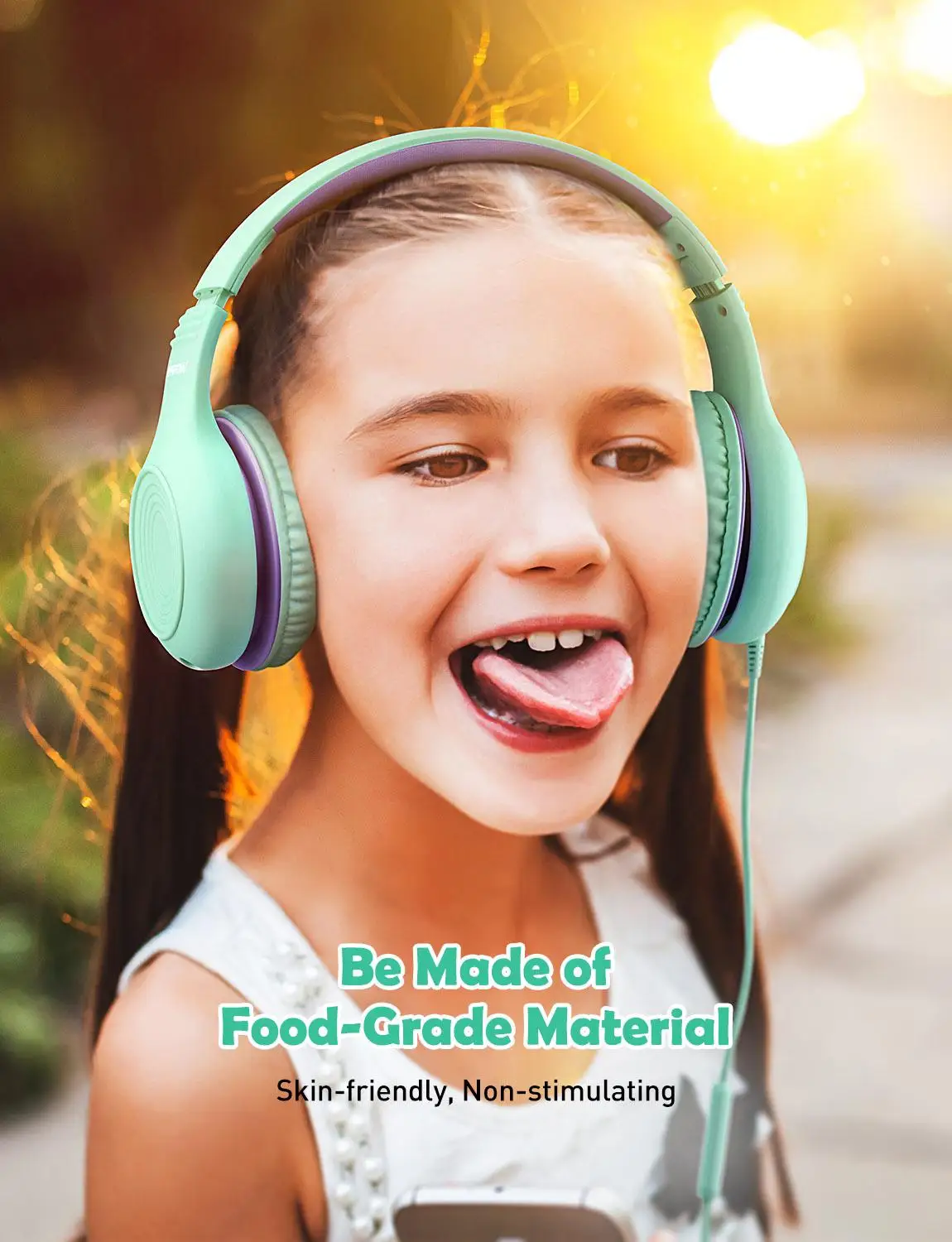 Mpow CH6S Srčkan Otroci Zložljive Slušalke Nad-Ear Slušalke z 85dB Zvezek z Omejeno opremo za Zaščito Sluha Slušalke Z Mikrofonom