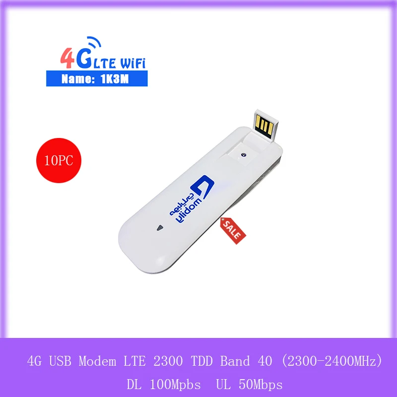 Veliko 10 kos 1K3M Novo odklenjena Mobily Povezavo 4G USB modem odklenjena podporo tdd/2600 3G 2100MHZ