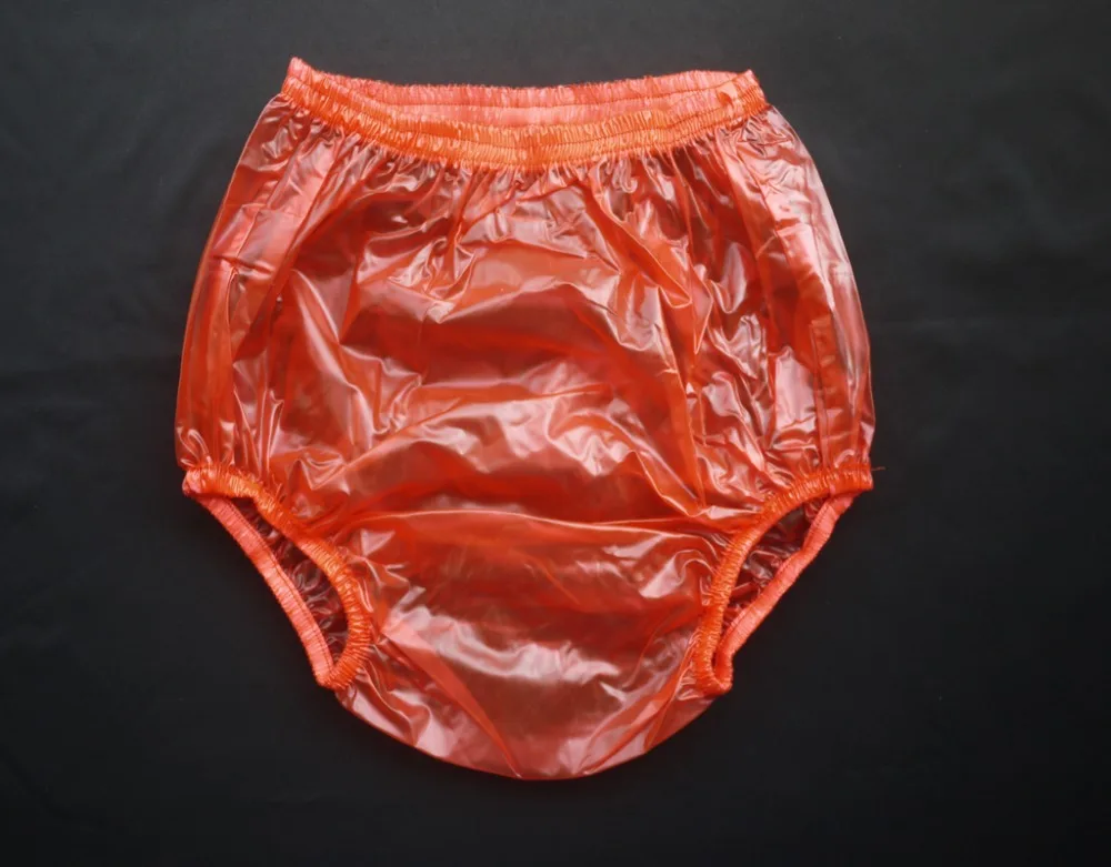 ABDL Haian Odraslih Inkontinenca Pull-Plastični Hlače Barve, Transparentno Rdeča 3 Pack