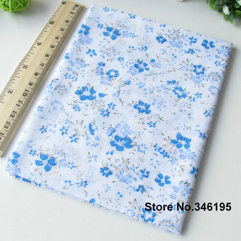7 kos/veliko 50 cm*50 cm Blue Serije Šivanje Mozaik Bombažne Tkanine,Tilda Lutka Krpo, Quilting Tekstilne,Telas Mozaik
