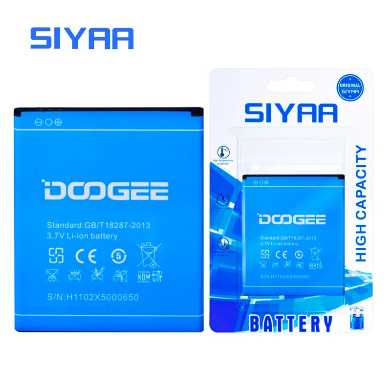 SIYAA Origina Baterija Za Doogee X5 Baterije z Visoko Kapaciteto 2400mAh Napetost 3,7 V Zamenjavo Li-ion Baterije Visoke Kakovosti