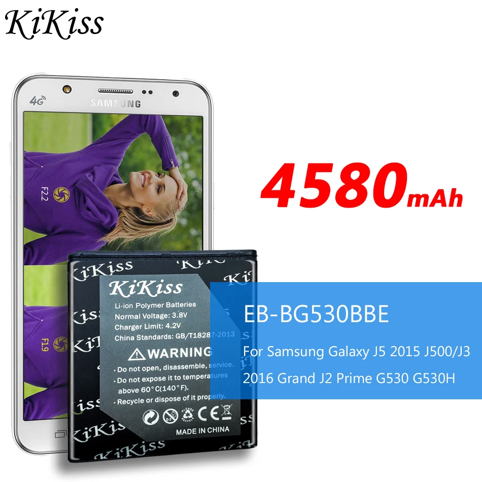 KiKiss EB-BG360CBE Baterija Za Samsung Galaxy J2 J5 J3 2016 Jedro Prime SM G360 G361/SGH E500 E900 E350/s3600i G500 s5520