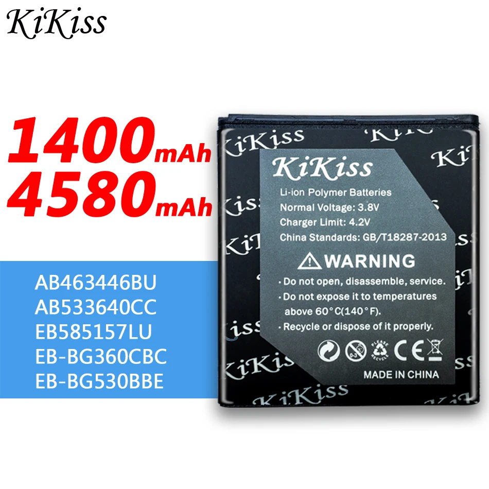 KiKiss EB-BG360CBE Baterija Za Samsung Galaxy J2 J5 J3 2016 Jedro Prime SM G360 G361/SGH E500 E900 E350/s3600i G500 s5520