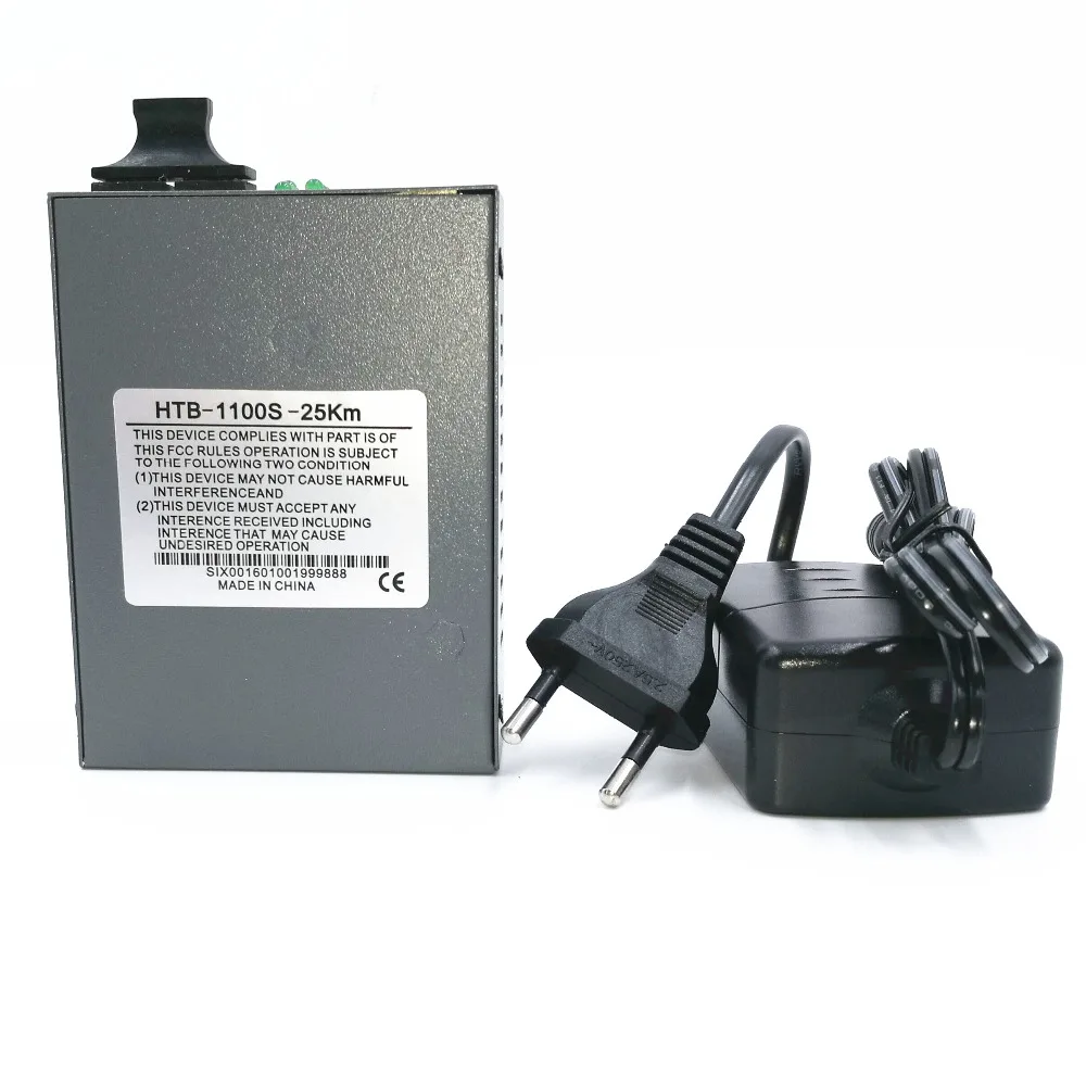 HTB-1100S single-mode dual-fiber fiber optic transceivers single-mode sprejemnik, optični pretvornik 25KM