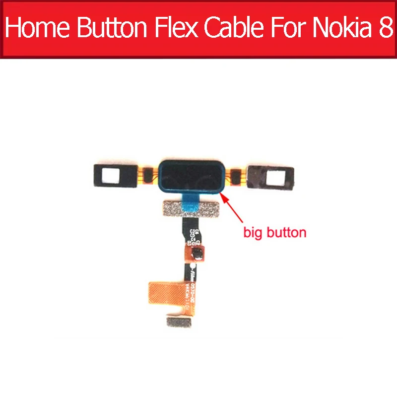 Gumb za domačo stran Flex Kabel Za Nokia 8 2016 TA1012 Meni Dotik Vrniti ki poskušajo vam napad Flex Kabel za Popravilo Delov