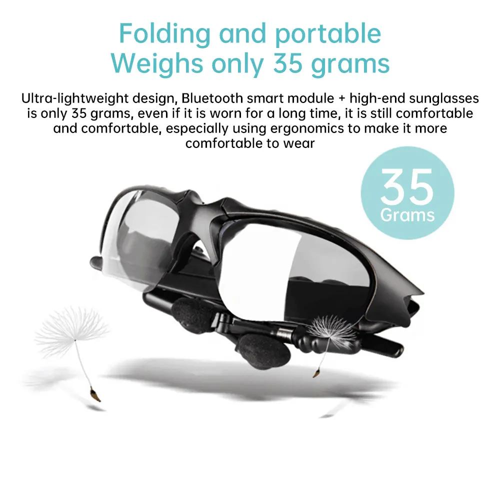 Univerzalni Šport Stereo Brezžična tehnologija Bluetooth 5.0 Slušalke Motornih vozil Kolo Telefon Vožnjo sončna Očala/mp3 Jahanje Oči Očala