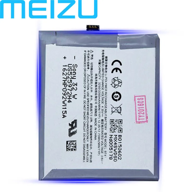 Meizu Prvotne BT41 3350mAh Nove Proizvodne Baterija za Meizu MX4 Pro Telefon visoke kakovosti+Številko za Sledenje