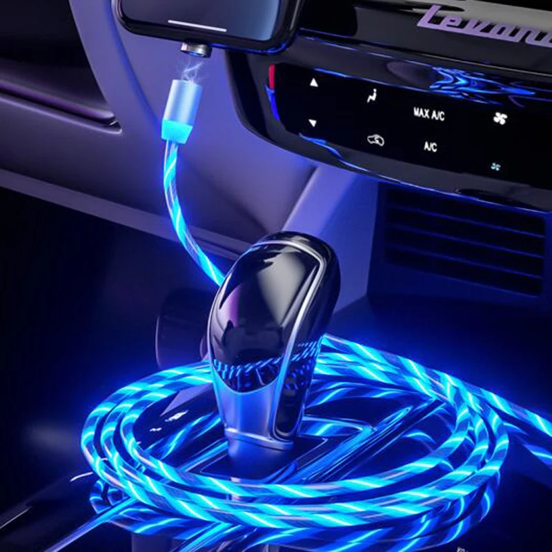 Avto, ki Teče, Luč Magnetni Polnjenje prek kabla USB Kabel Za Ford Fiesta Osredotočiti 2 3 Kuga Mondeo Citroen C4 C5 C3 Skoda Octavia Hitro Fabia