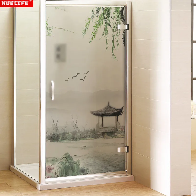 Prilagodljiv velikosti Kitajski slog motno motnega okno urad spalnica, dnevna roomsliding vrata, kopalnica samolepilni film stekla