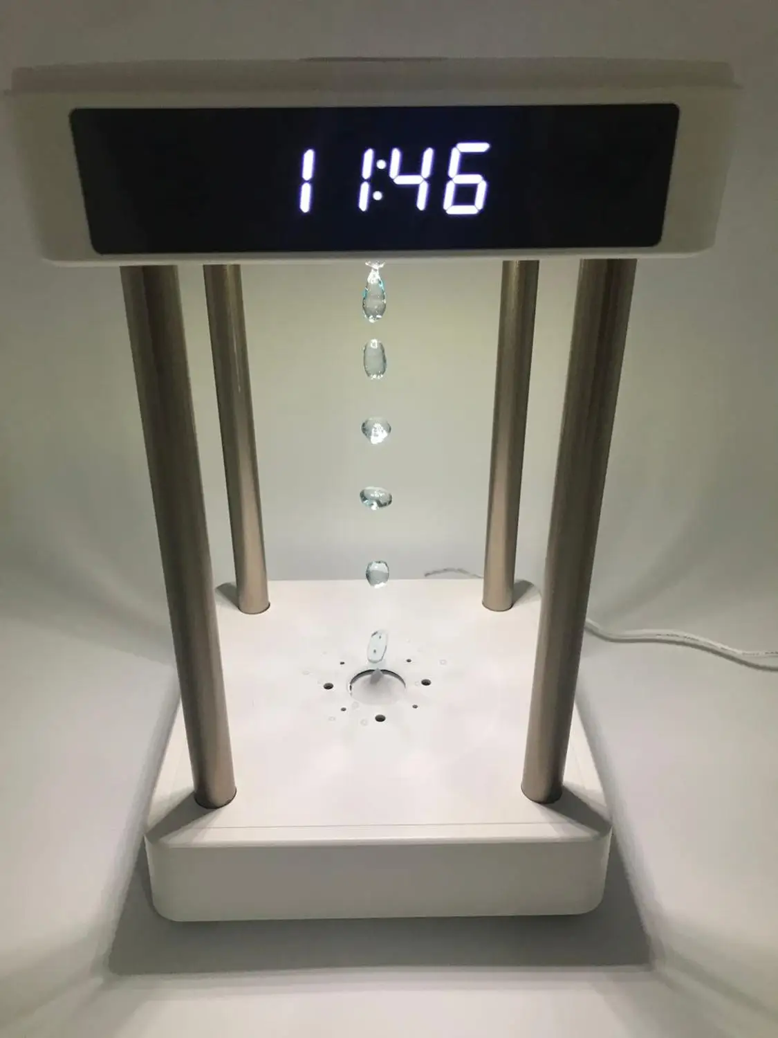 Anti-gravitacije čas peščena ura kaplja vode backflow negativnih ionov zraka čistilec poleg formaldehida z vzdušje lučka