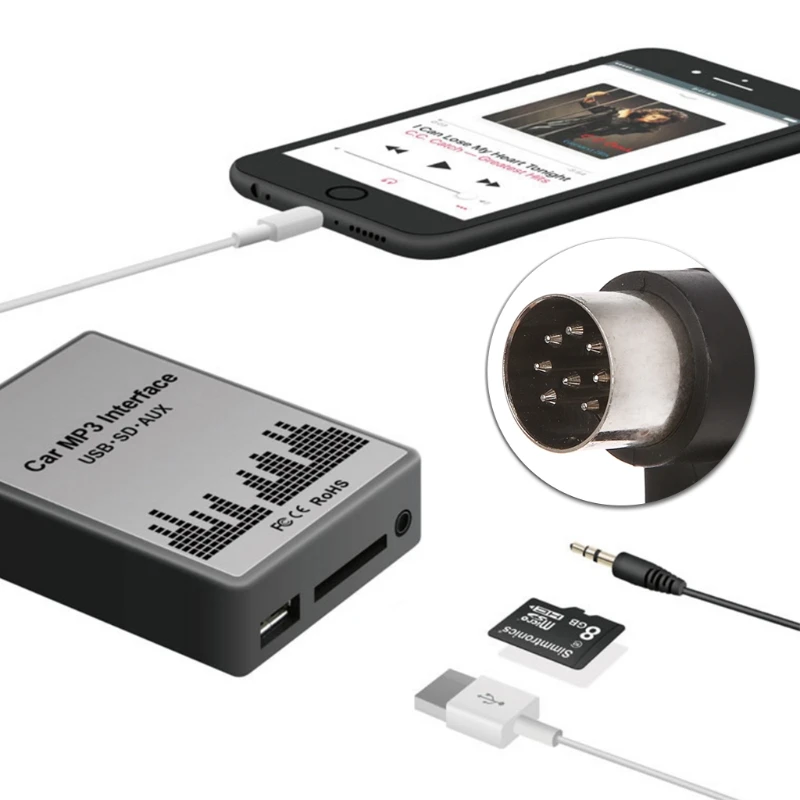 Visoka Kakovost USB, SD, AUX Avto MP3 Predvajalnik Glasbe Adapter za Volvo HU-serije C70 S40/60/80 V70 XC70 Vmesnik za Enostavno Namestitev