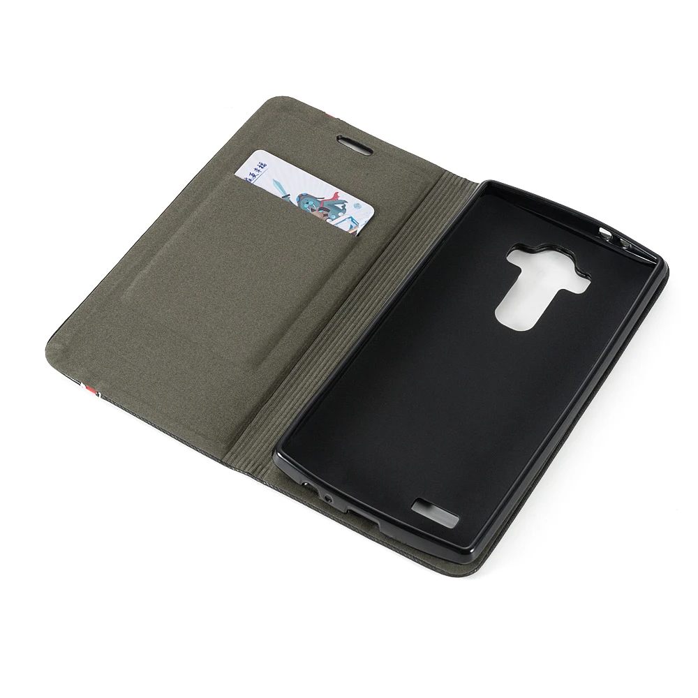 Knjiga velja Za LG G4 Flip Primeru Luksuznih Pu Usnja, Denarnico, Telefon Primeru Za LG G4 H815 H818 Poslovnih Primeru Tpu Mehki Silikonski Pokrov Nazaj