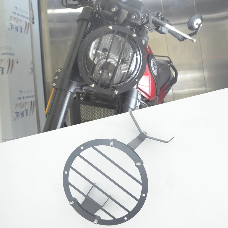ZA Benelli Leoncino 500 Spredaj Stanovanj CNC Motocikel Žarometi Žaromet Oklep Pokrivajo Primeru Varovanja Neto Stražar, Zaščitnik