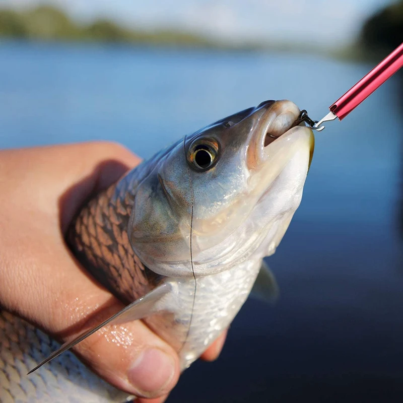Kakovost 2 Kos Ribe Kavljem Odstranjevalec T-Kavelj Potegnite Kljuko Fish Hook Ločilo Ribolovno Orodje Na Prostem Ribolovno Orodje