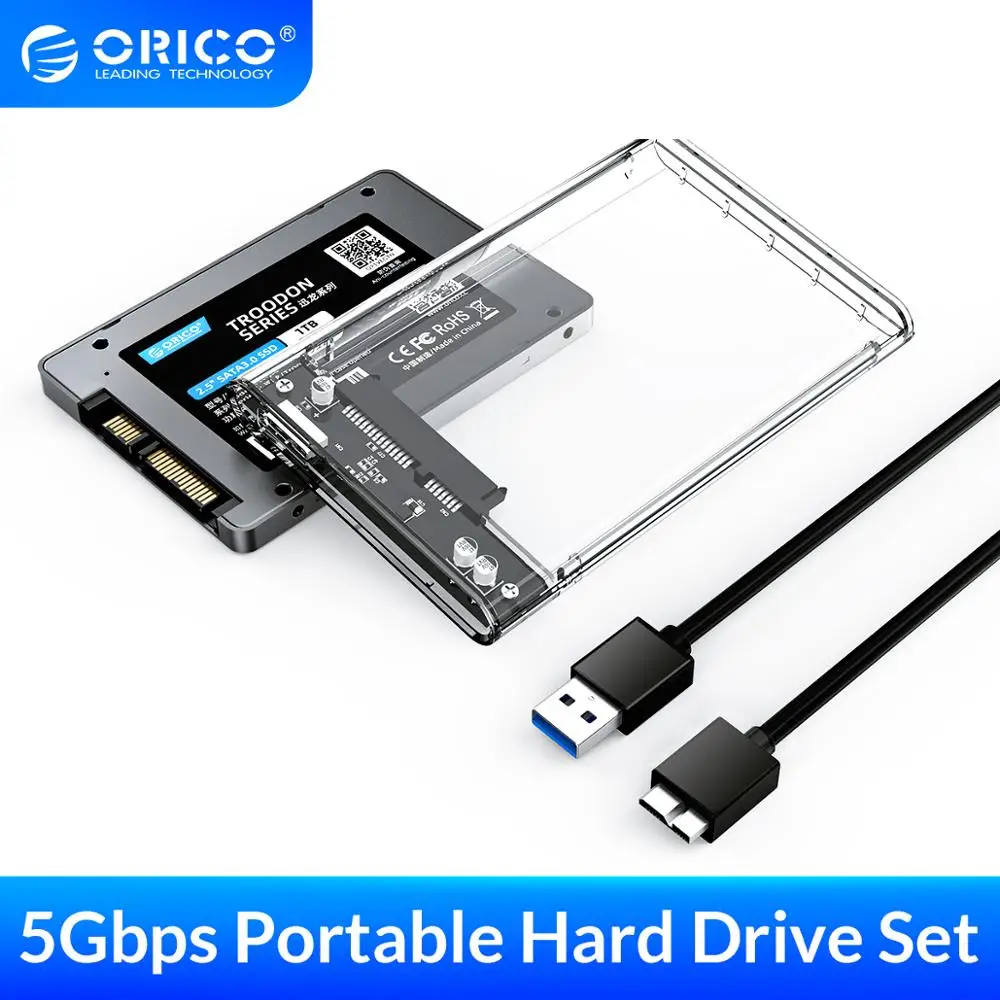 ORICO SSD 128GB 256GB 512GB 1TB SSD 2.5 Inch SATA SSD Notranji ssd Disk Dodati USB3.0 Trdi Disk Primeru Za Namizni Prenosni Računalnik