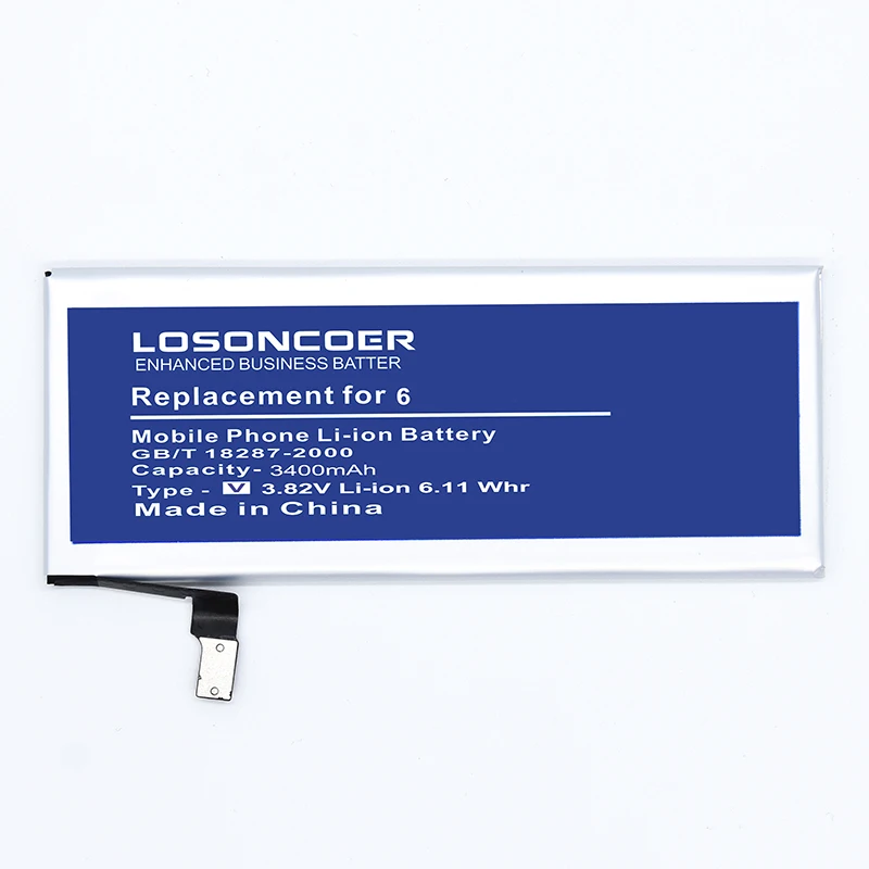 Prvotne LOSONCOER 3400mAh Zamenjava za Apple iPhone 6 Baterije 6 G 4.7