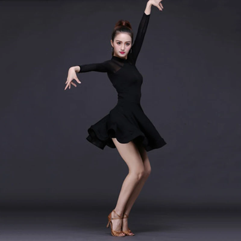 Latinski Ples Krilo Ženska Praksi Obleko 2021 Uspešnosti Latinski Ples Obleke Dvorana Tango Latinsko Konkurence Obleko Za Ženske