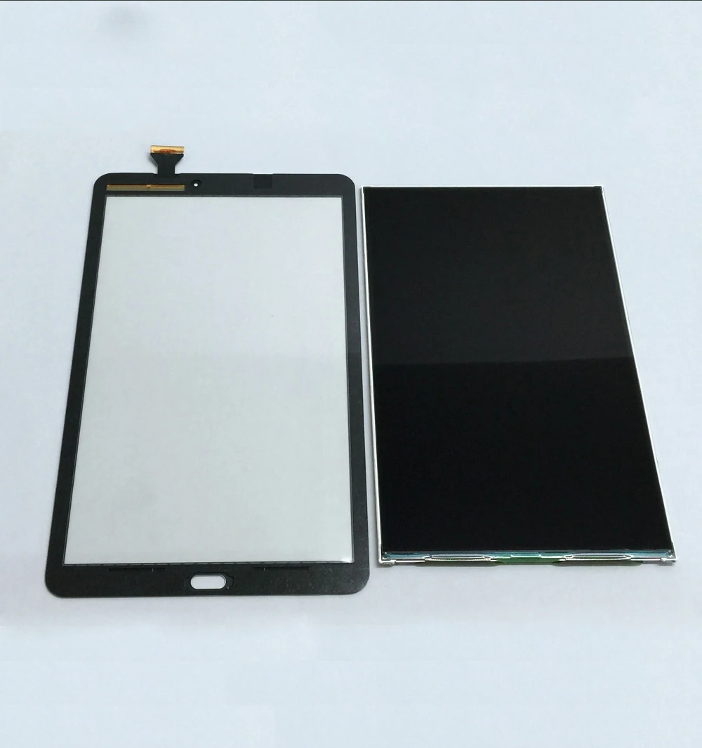 Bela / Siva LCD Zaslon Zaslon + Touch Senzor Stekla Računalnike Senzor Za Samsung Galaxy Tab E 9.6 SM-T560 T560 T561
