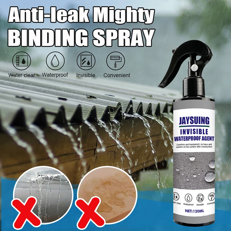 120ML Nepremagljiv Super Močne Vezi Spray Anti-Pušča Tesnilo Spray Leak-pastmi za Popravilo Spray Vodotesno Lepilo Agent