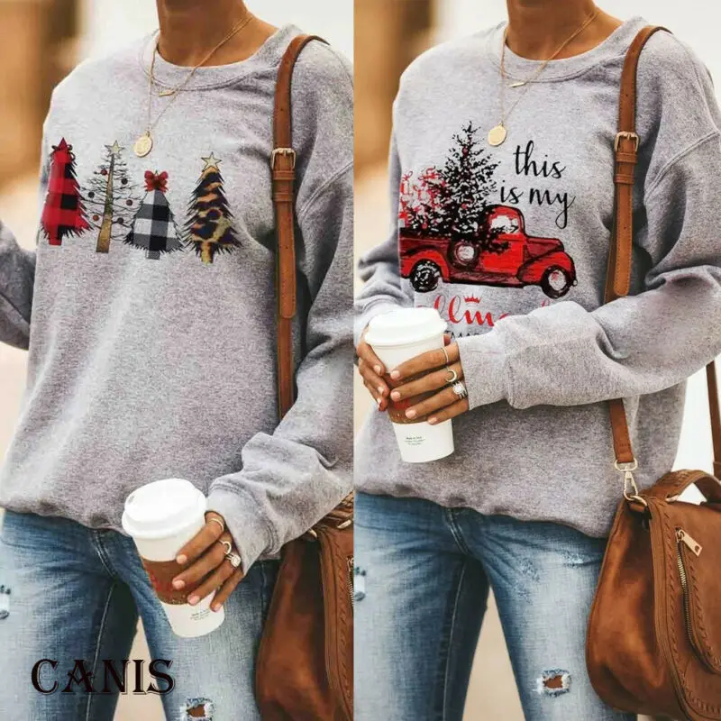 NOVA Božič Ženske z Dolgimi Rokavi pulover s kapuco Jeseni, Pozimi Toplo Vratu O Puloverju Vrhovi