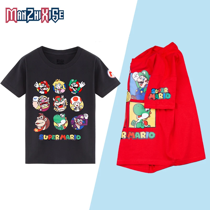Vroče prodajo Najbolje Prodajanih Rojstni dan Številko Fantje T-Shirt Tisk Mario Bombaž Otroci Oblačila Fant, Vrhovi Otroci, Oblačila Stranka Tee Majice