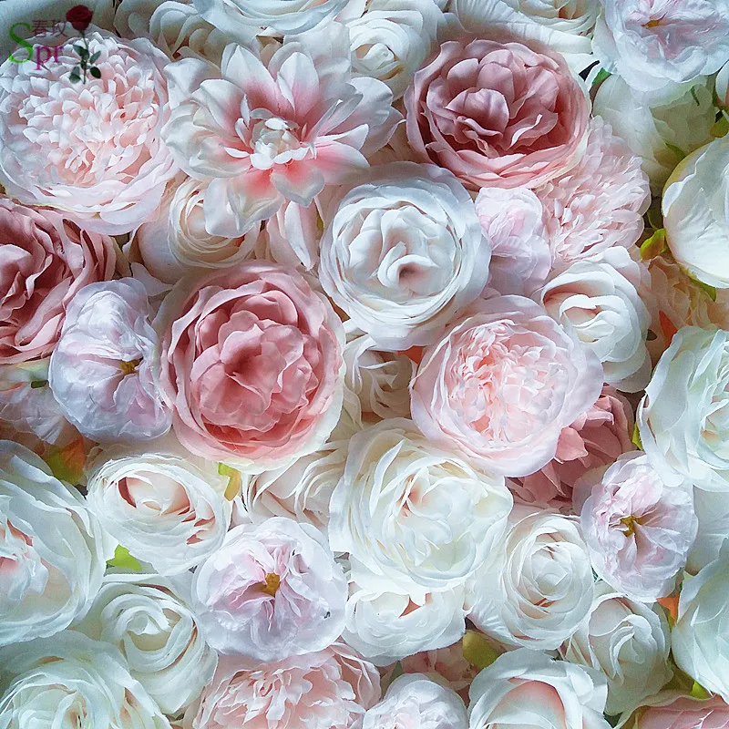SPR 8 ft*8 ft steno višje kakovosti 3D cvet steno poroko ozadje umetne rože namizni tekač centerpiece decorativ cvetlični